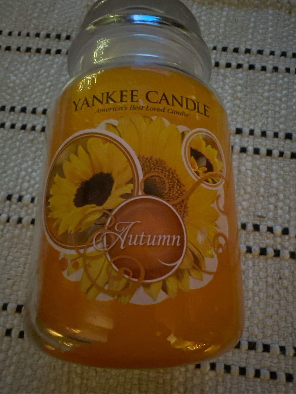 Yankee Candle Autumn Jar Candle - Orange & Yellow